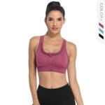 Front Zip Sports Bra for Women | Gym & Workout Support Bra