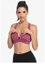Front Zip Sports Bra for Women | Gym & Workout Support Bra - Image 2