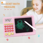 2 in 1 Drawing Board for Kids | LCD Writing Tablet with Calculator