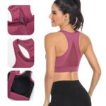 Front Zip Sports Bra for Women | Gym & Workout Support Bra - Image 3