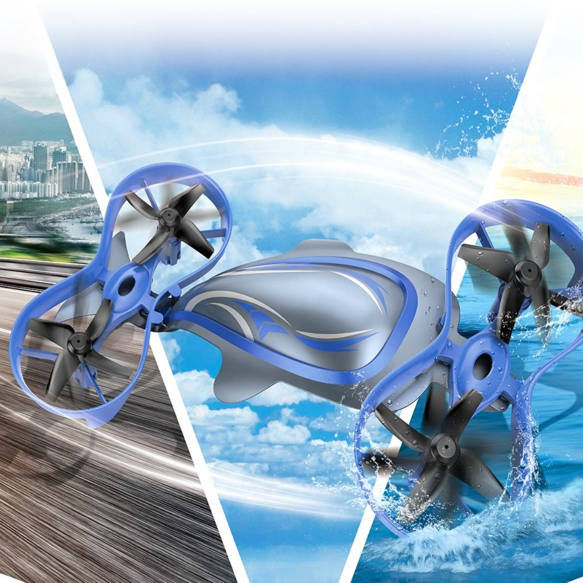 4 Toys Rc Triphibian Drone Hovercraft - Image 1