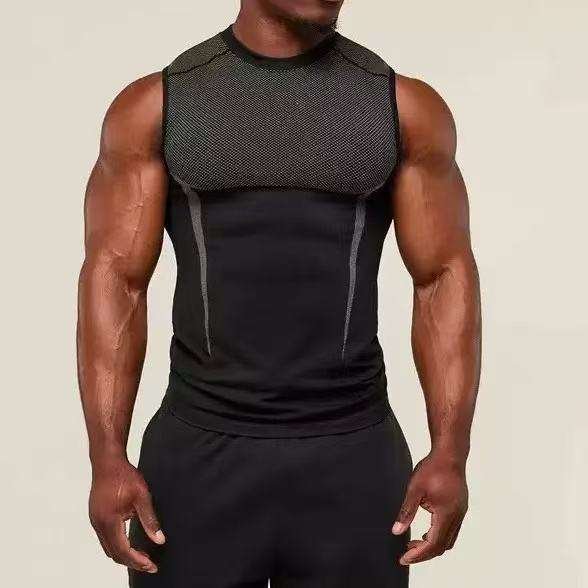 Men’s Grey Quick Dry Gym Tank Top – Breathable Sleeveless Workout Shirt Men quick dry gym tank top black sleeveless breathable workout shirt bodybuilding fitness wear