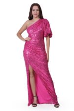 Girl’s Fuchsia Party Dress - Image 4