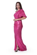 Girl’s Fuchsia Party Dress - Image 2