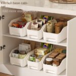Household Plastic Storage Basket, Kitchen - Image 3