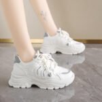 Fashion Sneakers Shoes Woman Summer Leopard Printing Sneakers Mesh Breathable Thick Bottom Flats Shoes for Women - Image 6