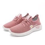 Casual Shoes Fly-woven Breathable Ladies slip on Casual Shoes Shock Absorbing Women Sport Running Sneaker Shoes