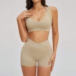 Women Gym Wear Set | Sports Bra & High Waist Yoga Pants Activewear - Image 4