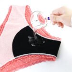 Ladies Teen Seamless Hipster Mid-Rise 4 Layer Menstrual Panties High Absorbency Quick Dry Plain Dyed Print - Image 4