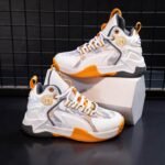 Boys' Basketball Sports Shoes New Soft Bottom Anti Slip Medium and Large Sports Fashion Comfortable Breathable High Top Sneakers - Image 6