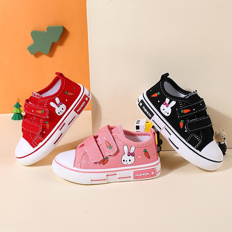 H376a41f1028647b6b2e94aae50a2e914y Children's Canvas Shoes Autumn New Breathable Boys and Girls Fashionable and Versatile Soft Soled Casual Shoes for Students - Image 1