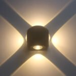 Modern 4W LED Wall Light Waterproof Exterior Building Gate Balcony Garden Yard Lamp Warm White IP65 for Street Use