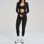 Women Gym Wear Set | Sports Bra & High Waist Yoga Pants Activewear - Image 5