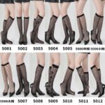 Stylish Black Fish Net Socks Ladies Nylon Fishnet Knee High Stockings for Women - Image 3