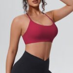 Hot Selling Women's S-XL Nylon/Spandex Front Beauty Back Quick Dry Breathable Seamless Removable Shockproof Sports Strappy Top - Image 8