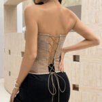 Floral Corset Top for Women | Strapless Bustier Party Wear - Image 3