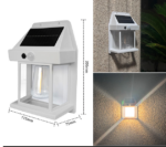 Solar Outdoor Wall Lamp Human Body Induction Three Mode Tungsten Wall Lamp Garden Villa Courtyard Night Light Rain Proof - Image 5