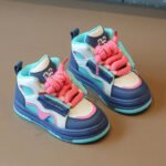 Children's Sports Shoes Autumn Edition Boys' Casual Soft Sole High Top Girls' Bread Shoes Baby Anti Slip Board Shoes - Image 7