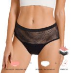 For Private Label Women's 4-Layer Leakproof Low-Rise Eco-Friendly Anti-Bacterial Culotte Menstrual Underwear for Panties