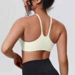 Hot Selling Women's S-XL Nylon/Spandex Front Beauty Back Quick Dry Breathable Seamless Removable Shockproof Sports Strappy Top - Image 5