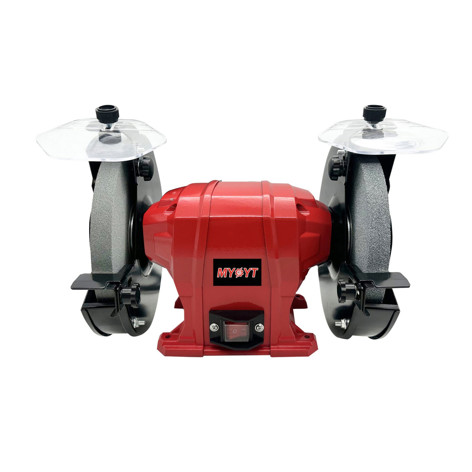 Hab4ccc34f64e4fb7967f5dc1ea0e9088C Industrial 200mm Bench Grinder 150W Electric 230V 50Hz 3540rpm Aluminum Housing VDE Plug Safety Switch Capacitor Dust Management - Image 1