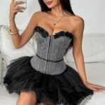 Floral Corset Top for Women | Strapless Bustier Party Wear - Image 5