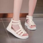 Summer Sandals for Girls New Western Style Children's Soft Soled Open Toe Princess Shoes Hollow Out Soft Soled Roman Shoes - Image 3