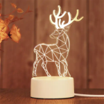 3D Night Lights Desk Lamp Table Lamp USB Plug LED Night Lamps Acrylic Light Bedroom Room Decorative Gift for Kids Birthday Gift - Image 3