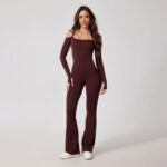 Women Off Shoulder Jumpsuit | Stylish Gym & Yoga Outfit - Image 3