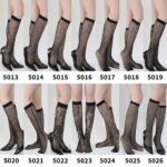 Stylish Black Fish Net Socks Ladies Nylon Fishnet Knee High Stockings for Women - Image 4