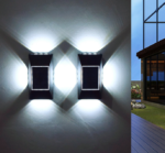 IP65 12LED Four Side Shine Solar Lamp Solar Wall Light Outdoor Courtyard Outdoor Solar Waterproof Atmosphere Wall Decoration - Image 2