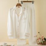 Satin Pajama Set for Women | Long Sleeve Nightwear & Sleepwear - Image 6