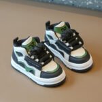 Children's Sports Shoes Autumn Edition Boys' Casual Soft Sole High Top Girls' Bread Shoes Baby Anti Slip Board Shoes - Image 4