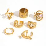 Rings Irregular Geometric Open - Image 3