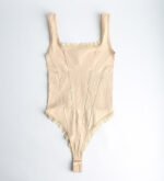 Seamless Lace Shapewear Bodysuit for Women | Tummy Control Body Shaper - Image 3