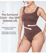 Seamless Lace Shapewear Bodysuit for Women | Tummy Control Body Shaper - Image 2