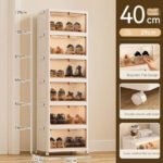 Foldable Plastic Storage Cabinet | Clothes Organizer with Drawers - Image 3
