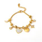 Star Love Moon Zircon Bracelet - Image 5