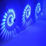Modern RGB LED Spiral Wall Lamp Sconce Remote Control - Image 4