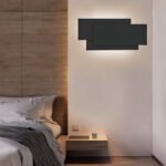 LED Wall Lamp Three-Piece Black Shell - Image 2