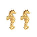 Earrings Pearl Flower Irregular Shape - Image 5