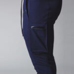 Blue men sports jogger pants breathable gym fitness trousers plus size casual workout pants