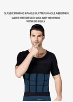 Men’s Body Shaper T-Shirt | Slim Fit Compression Shaping Tee - Image 4