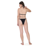 Sexy Bikini Set Halter Chain Detail Beachwear Two Piece Adjustable Ties - Image 4