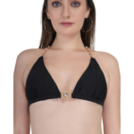 Sexy Bikini Set Halter Chain Detail Beachwear Two Piece Adjustable Ties - Image 5