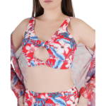 Multi-color Printed Three Piece Bikini BIKINI Women's Swimsuit - Image 3