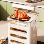 3/4/5-Tier Insulated Food Cover Keep Food Warm & Fresh Kitchen Dining Table Food Protector - Image 4