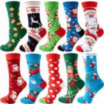 New Santa Claus Cartoon Women Socks Holiday Cotton Crew Socks - Image 6