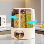Rotatable grain storage container showing 360 degree rotation for easy access to cereals and pulses wholesale India