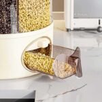 Rotatable grain dispenser with pull out storage drawer for easy rice and cereal dispensing wholesale India